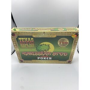 Official Caribbean Stud &‎ Texas Hold'em Poker Trainer Casino Games NIB Sealed